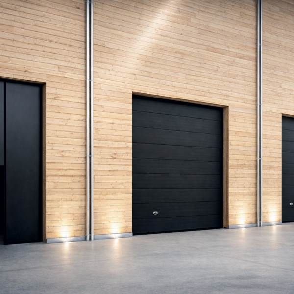 sezionali rigati e portone a libro antracite rgb